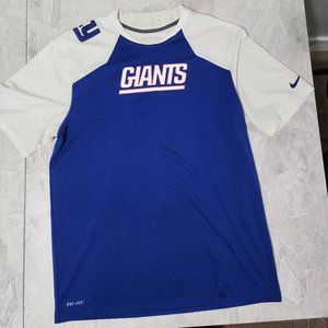 Nike Dri-Fit NY Giants On Field Shirtl Men's Blue Size Large